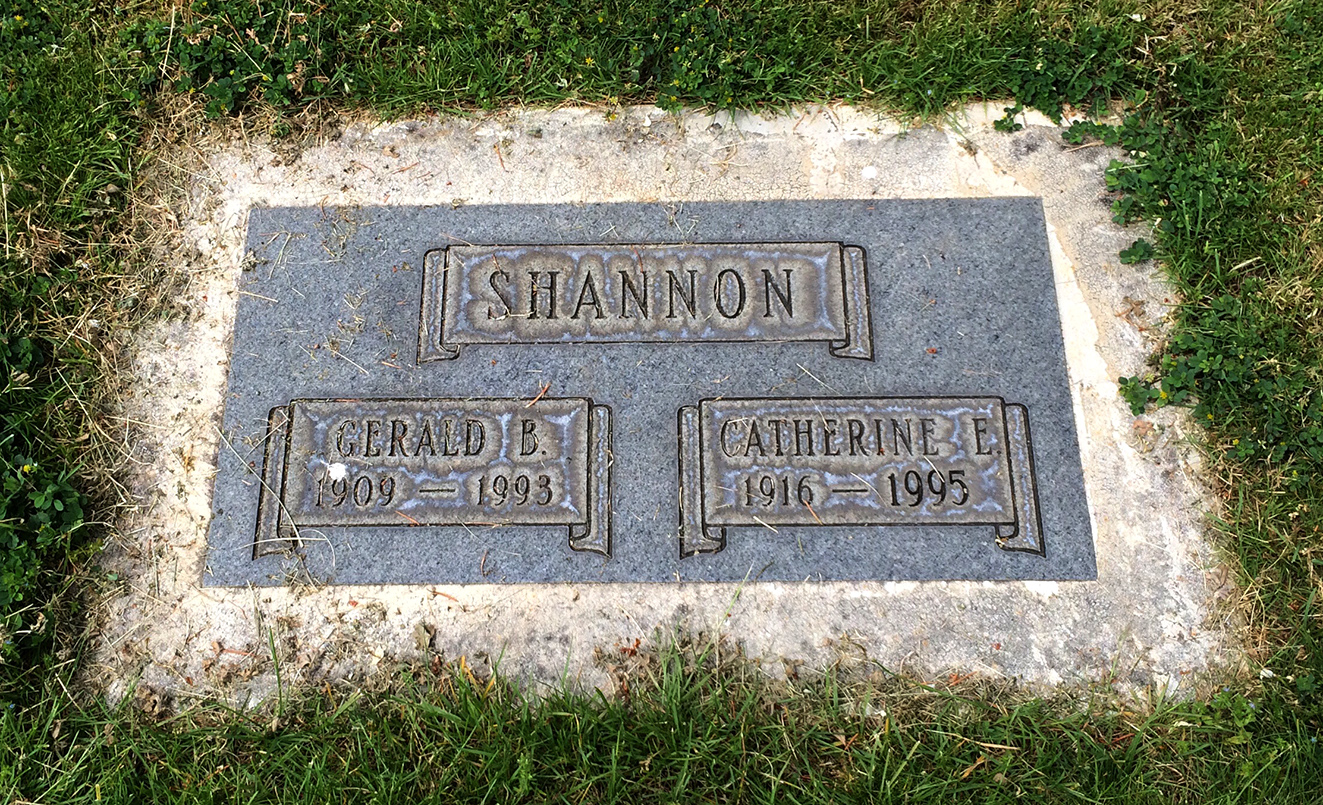 Photo of headstones/Catherine E Shannon 1916-1995 hdstn Mother Joseph Catholic Cem - Vancouver WA